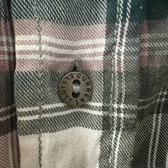 Current Elliott The Prep School Laurel Button Flannel Shirt Size Medium - Picture 6 of 6
